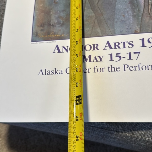 Teresa Ascone signed poster 1991 vintage anchor arts Alaska Center - Picture 6 of 8